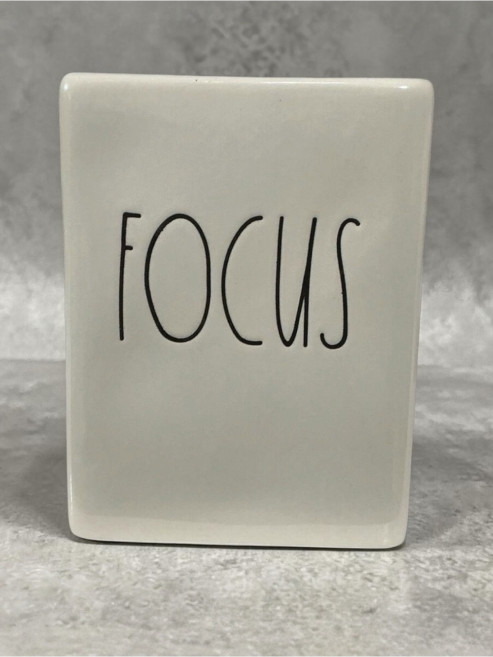 Rae Dunn Artisan Collection by Magenta Ceramic “Focus” Pen and Pencil Holder 195